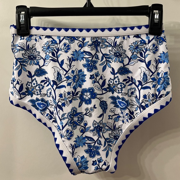 NWOT Women’s Floral Blue Bikini Set S - Picture 9 of 12